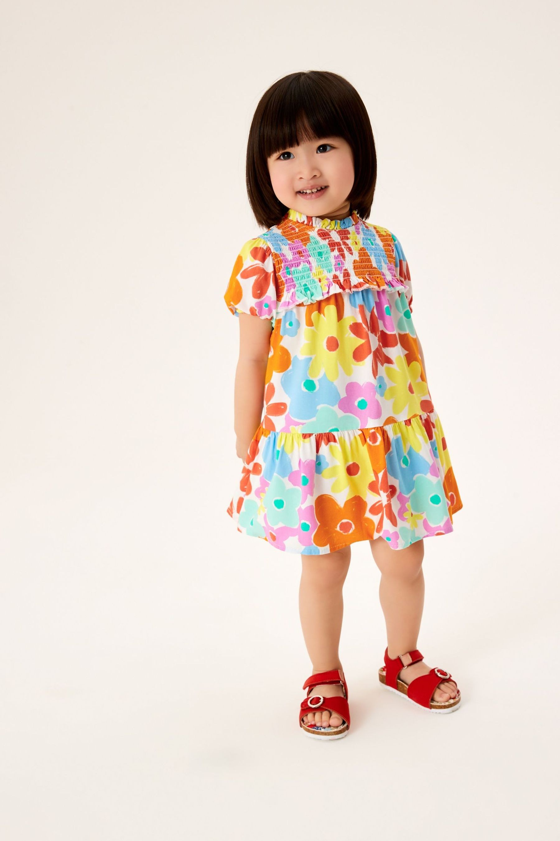 Printed Shirred Dress (3mths-7yrs)