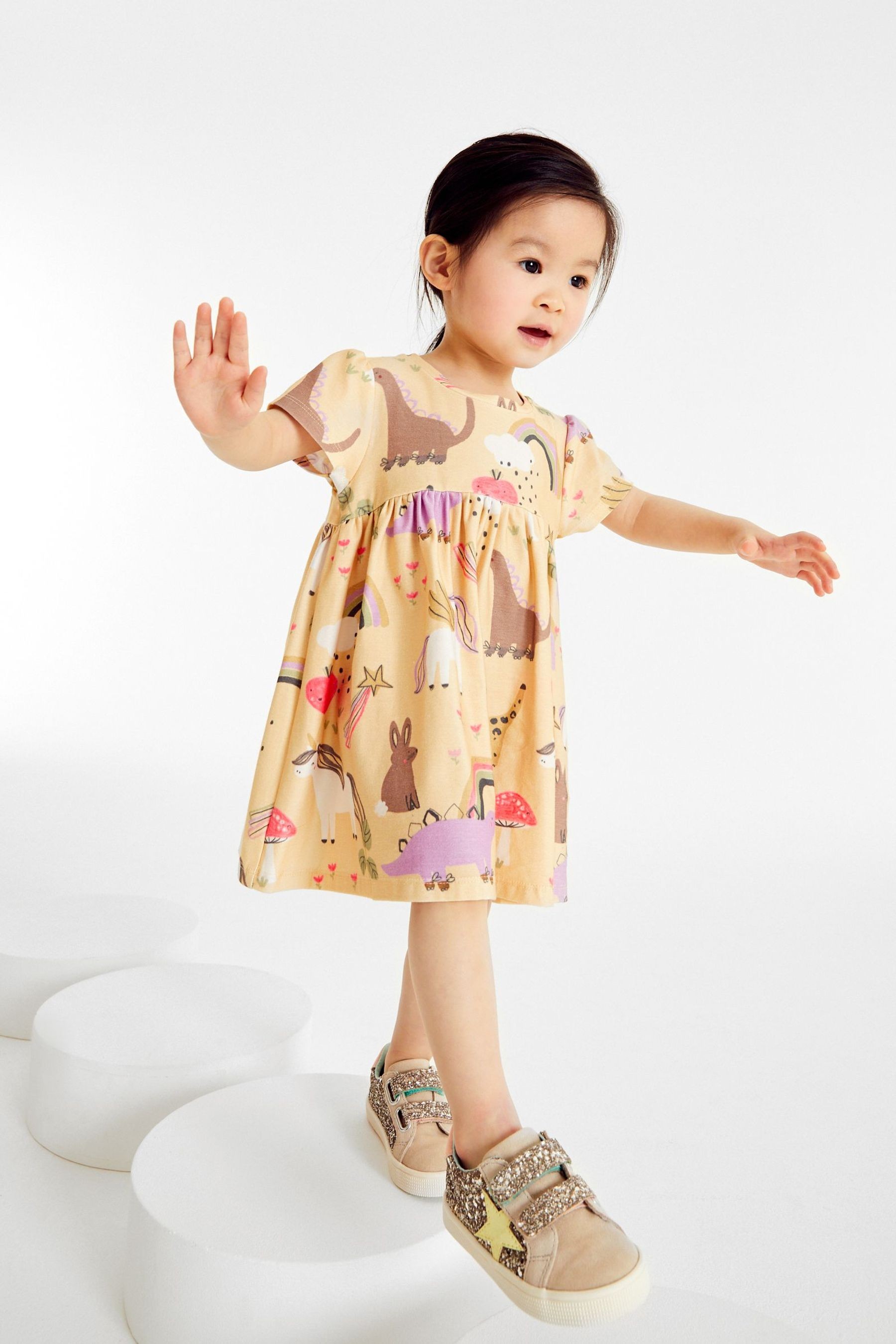 Short Sleeve Jersey Dress (3mths-7yrs)