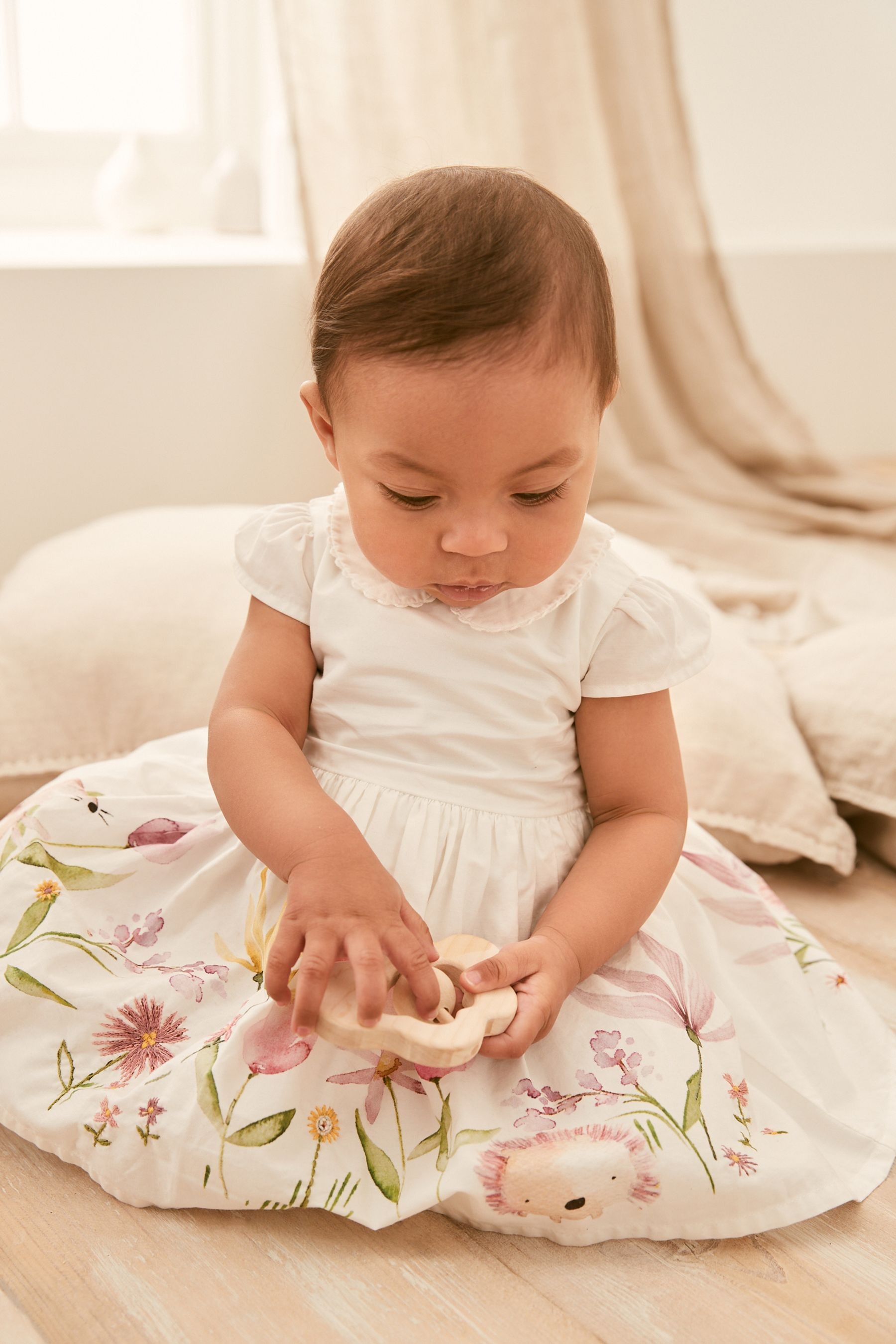 Baby Floral Print Occasion Dress (0mths-2yrs)