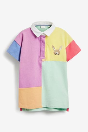 Short Sleeve Rugby Polo Dress (3mths-7yrs)