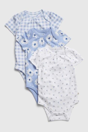 Gap Baby First Favorite 100% Organic Cotton Bodysuit 3-Pack