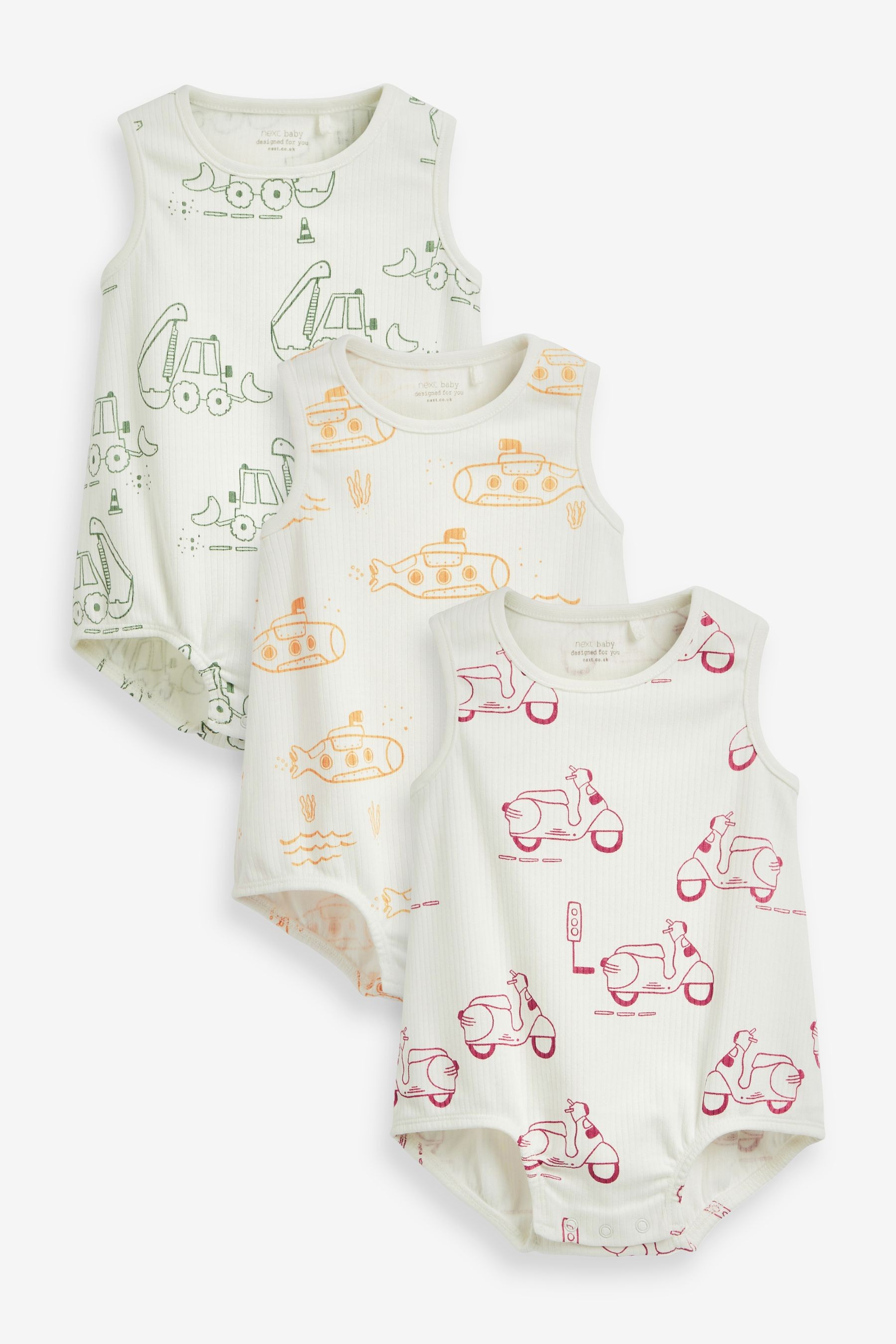 2 Pack Bubble Shape Bodysuits (0mths-3yrs)