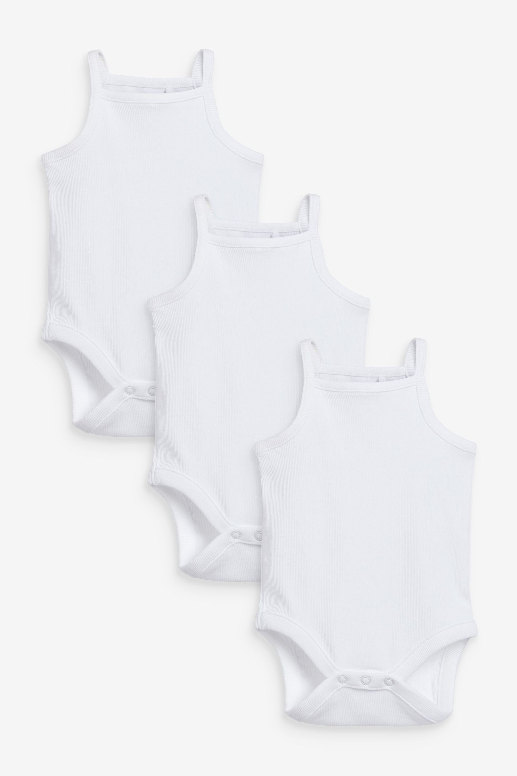 Baby 3 Pack Vest Bodysuits (0mths-3yrs)