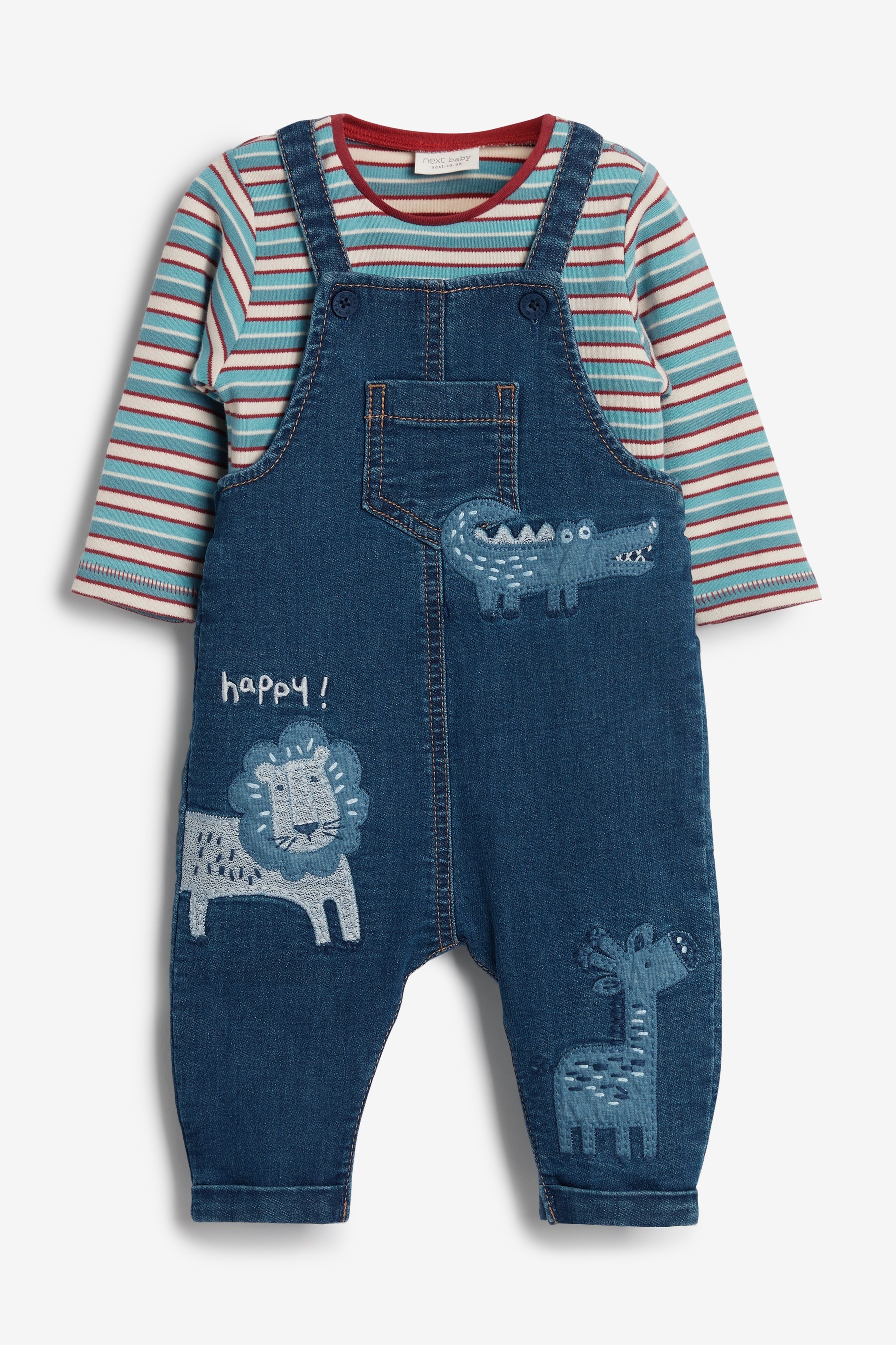 Baby Denim Dungaree And Bodysuit Set (0mths-3yrs)