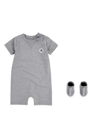 Converse Baby Romper and Bootie Set