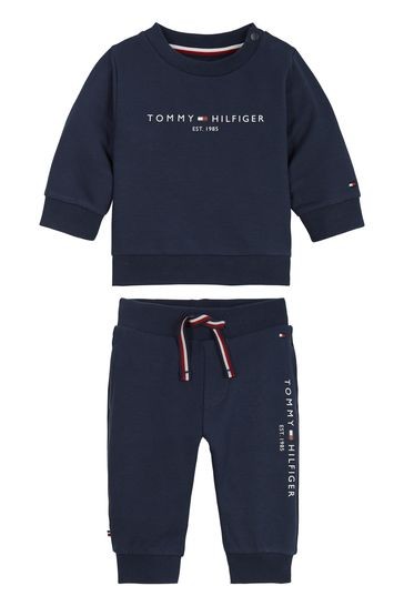 بدلة رياضية زرقاء بشعار من Tommy Hilfiger</br>