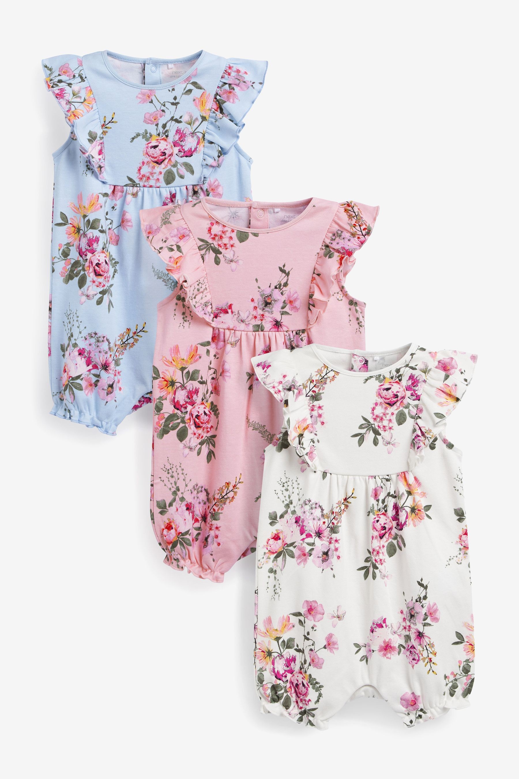 3 Pack Rompers (0mths-3yrs)