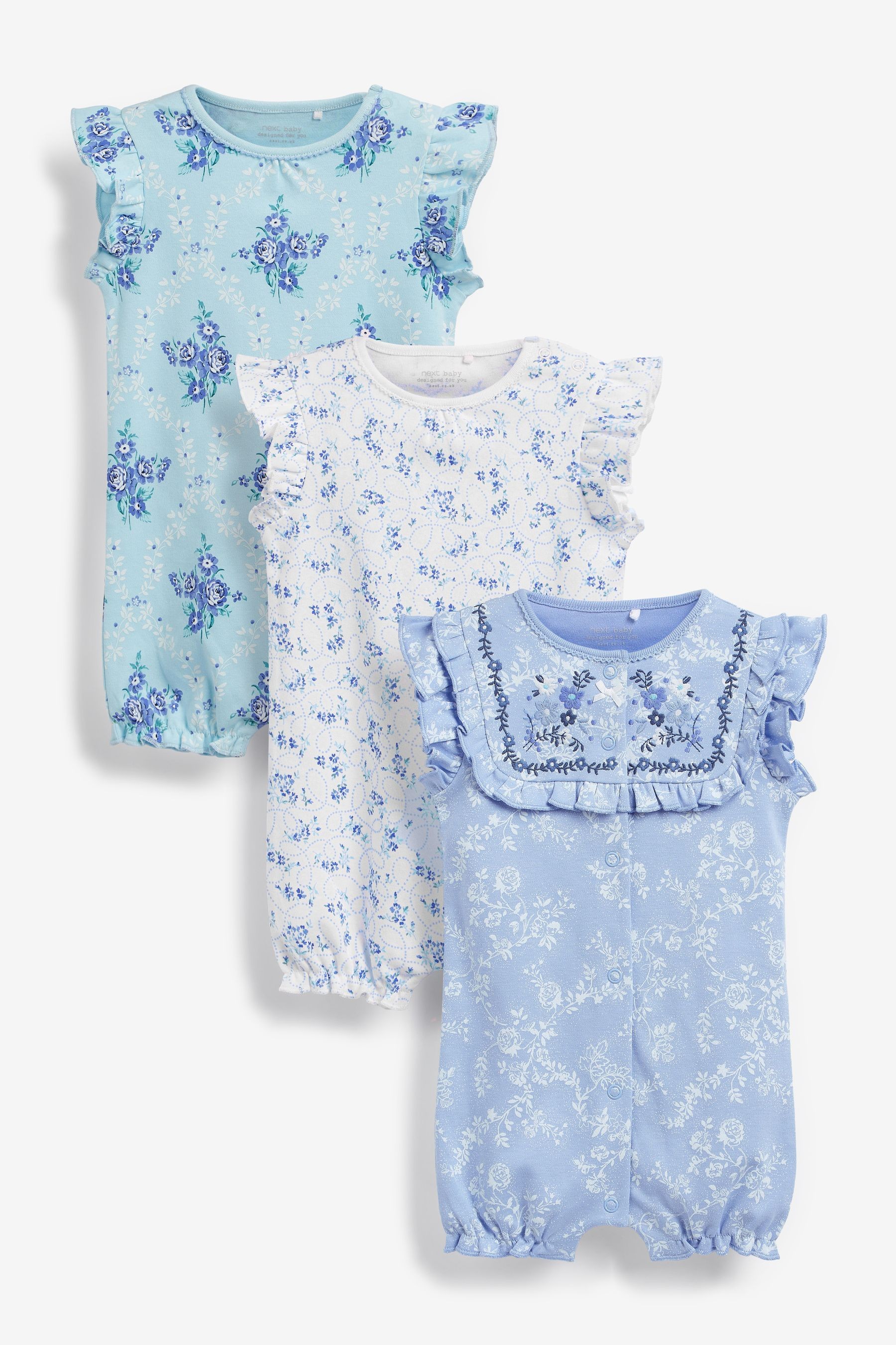 3 Pack Rompers (0mths-3yrs)