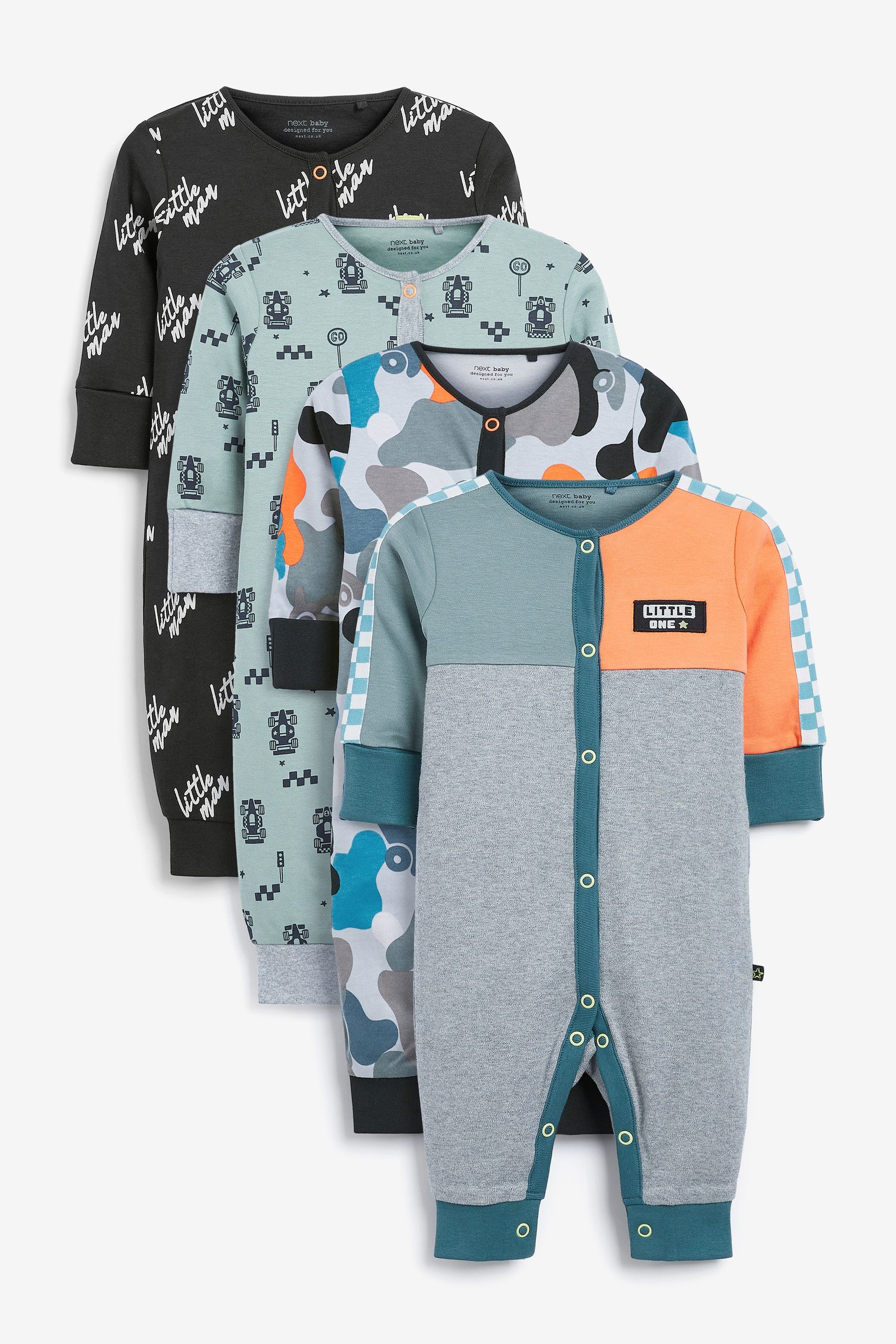 4 Pack Sleepsuits (0-3yrs)