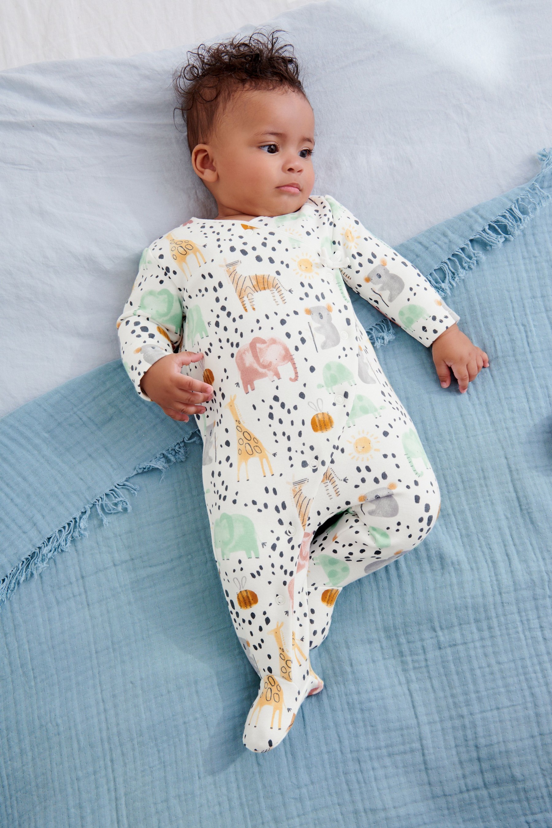 Fleece Lined Baby Sleepsuit (0mths-2yrs)