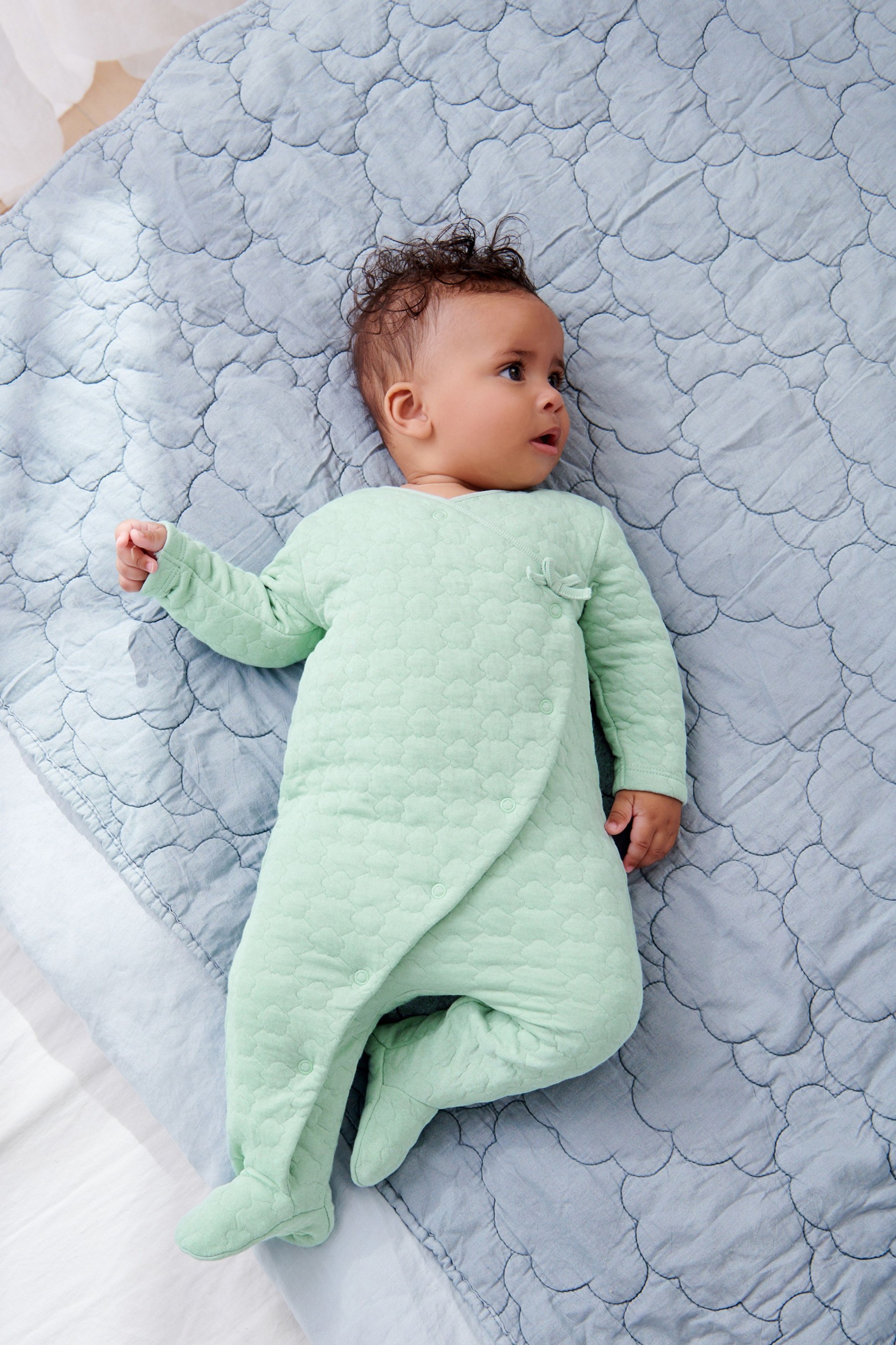 Baby Quilted Sleepsuit (0mths-2yrs)