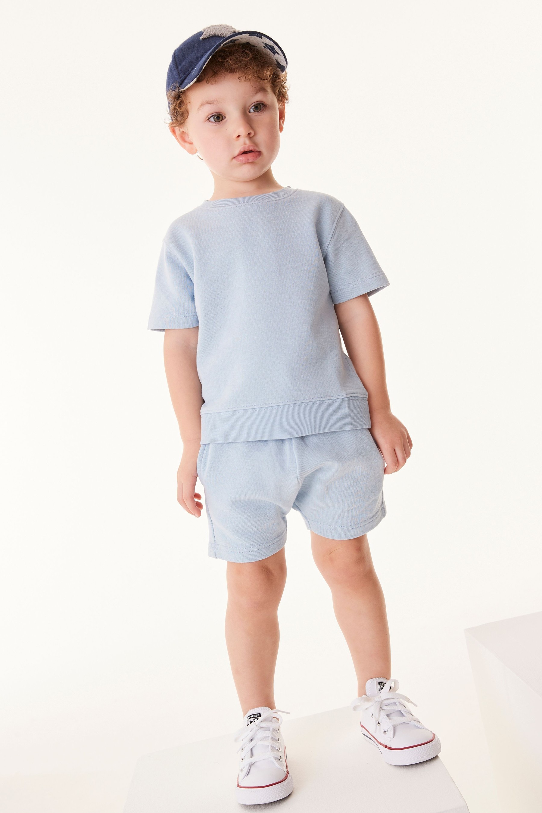 Plain Sweat T-Shirt And Shorts Set (3mths-7yrs)