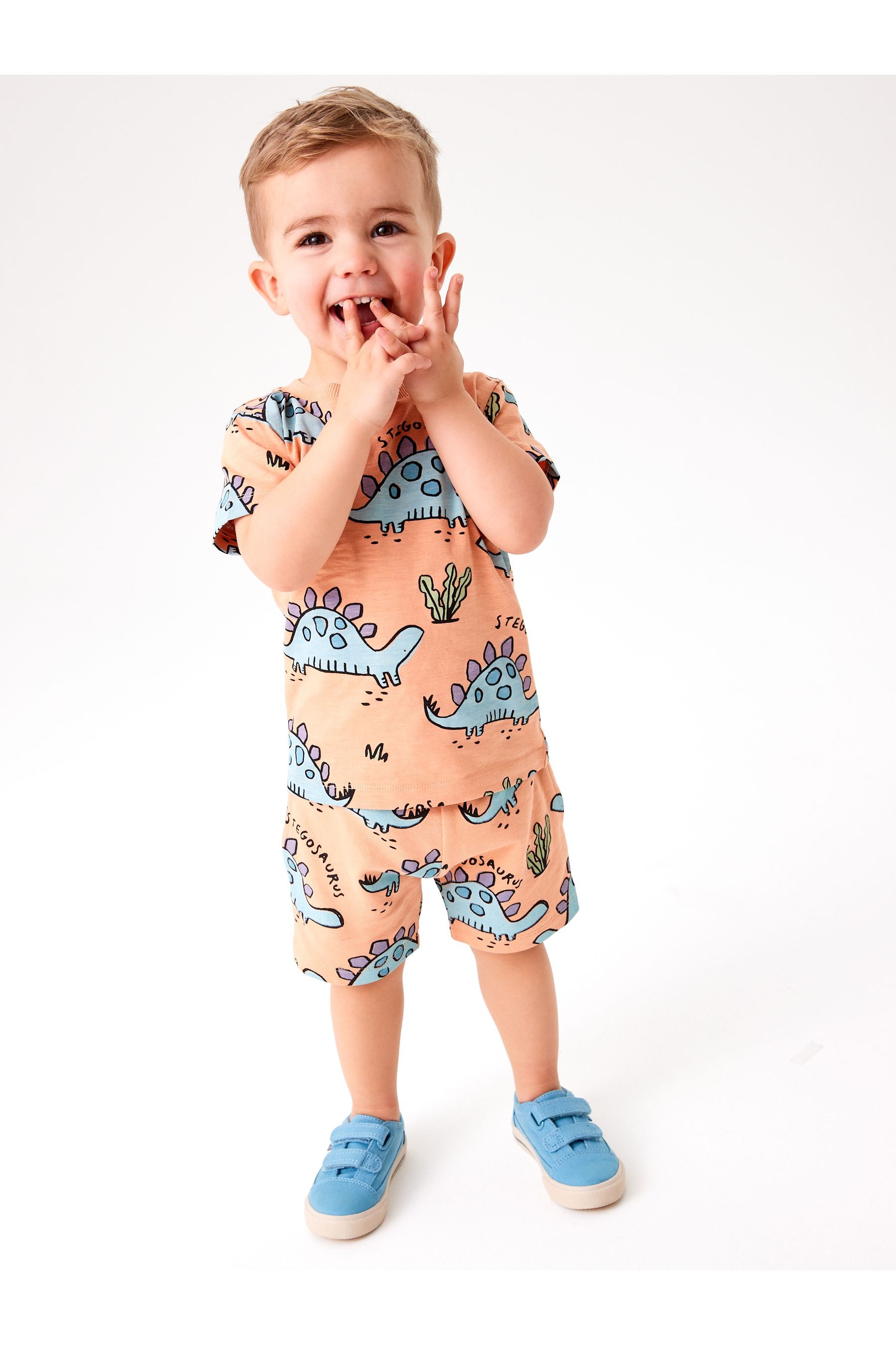 All Over Printed T-Shirt and Shorts Set (3mths-7yrs)