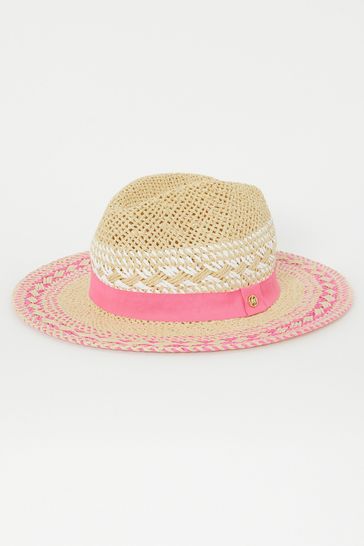 Lipsy Straw Fedora Hat Older