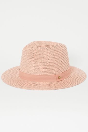 Lipsy Straw Fedora Hat Older