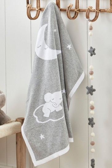 The White Company Baby Grey Sleepy Kimbo Blanket