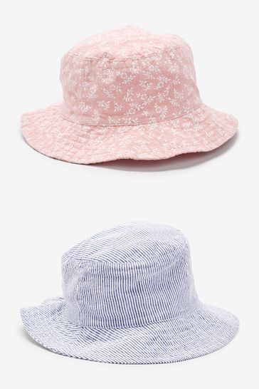 2 Pack Bucket Hats (3mths-6yrs)