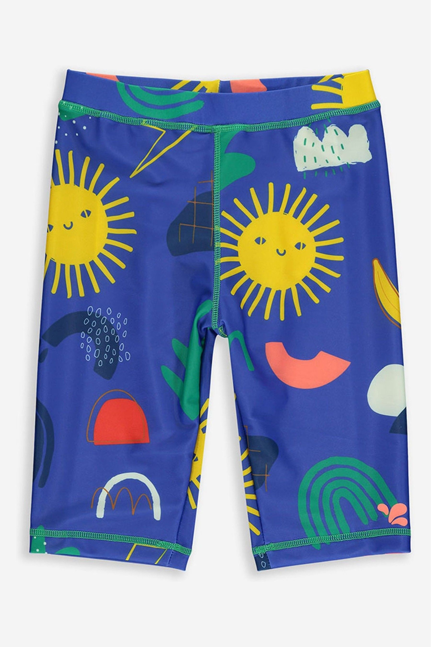 Muddy Puddles Girls Blue UV Protective Long Shorts