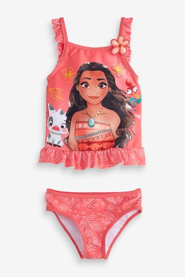 Brand Threads Disney Moana Girls Recycled Poly Swimsuit Ages 1-7Yrs