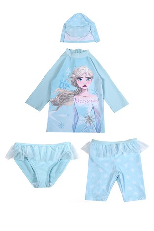 Brand Threads Girls Frozen 4 Piece Set