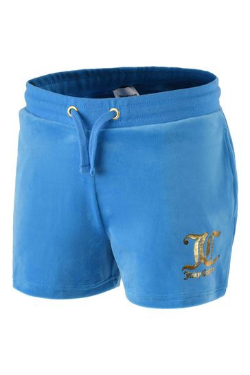 Juicy Couture Blue Velour Shorts