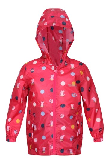 Regatta Peppa Pig™ Pink Waterproof Pack-It Jacket