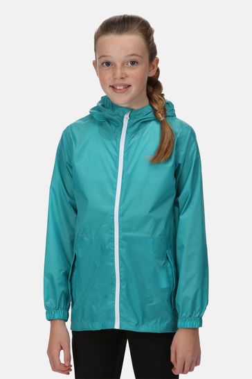 Regatta Kids Blue Pack It III Waterproof Jacket