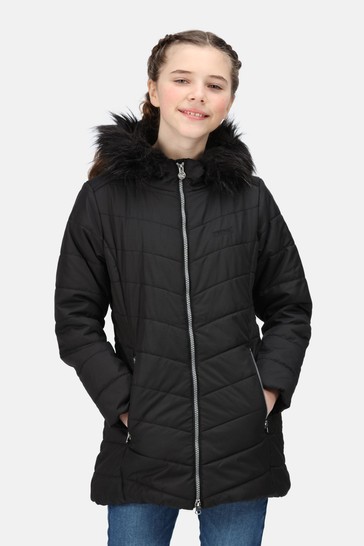 Regatta Fabrizia Insulated Longline Black Jacket