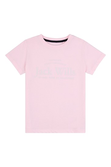 تي شيرت وردي سكريبت من Jack Wills