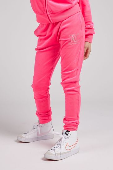 Juicy Couture Pink Velor Slim بنطلون رياضي