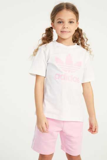 مجموعات Adicolor Pink Little Kids من adidas originals