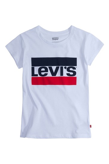 Levi's® Kids White Sports Logo T-Shirt