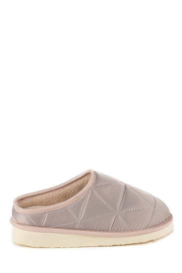 Totes Girls Premium Quilted Mule Slippers Mini Me