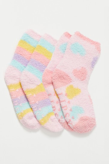 Lipsy 2 Pack Cosy Printed Socks