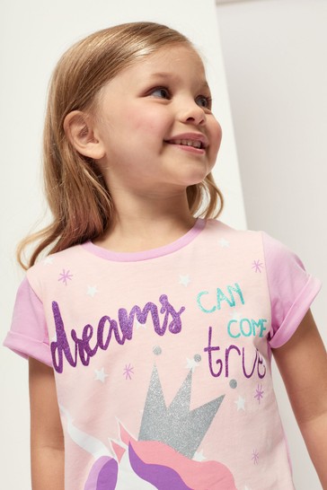 Harry Bear Short Sleeve Printed Slogan Pyjama