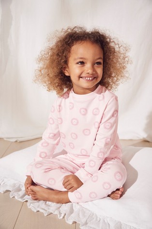 The White Company Pink Lion Print Pyjamas