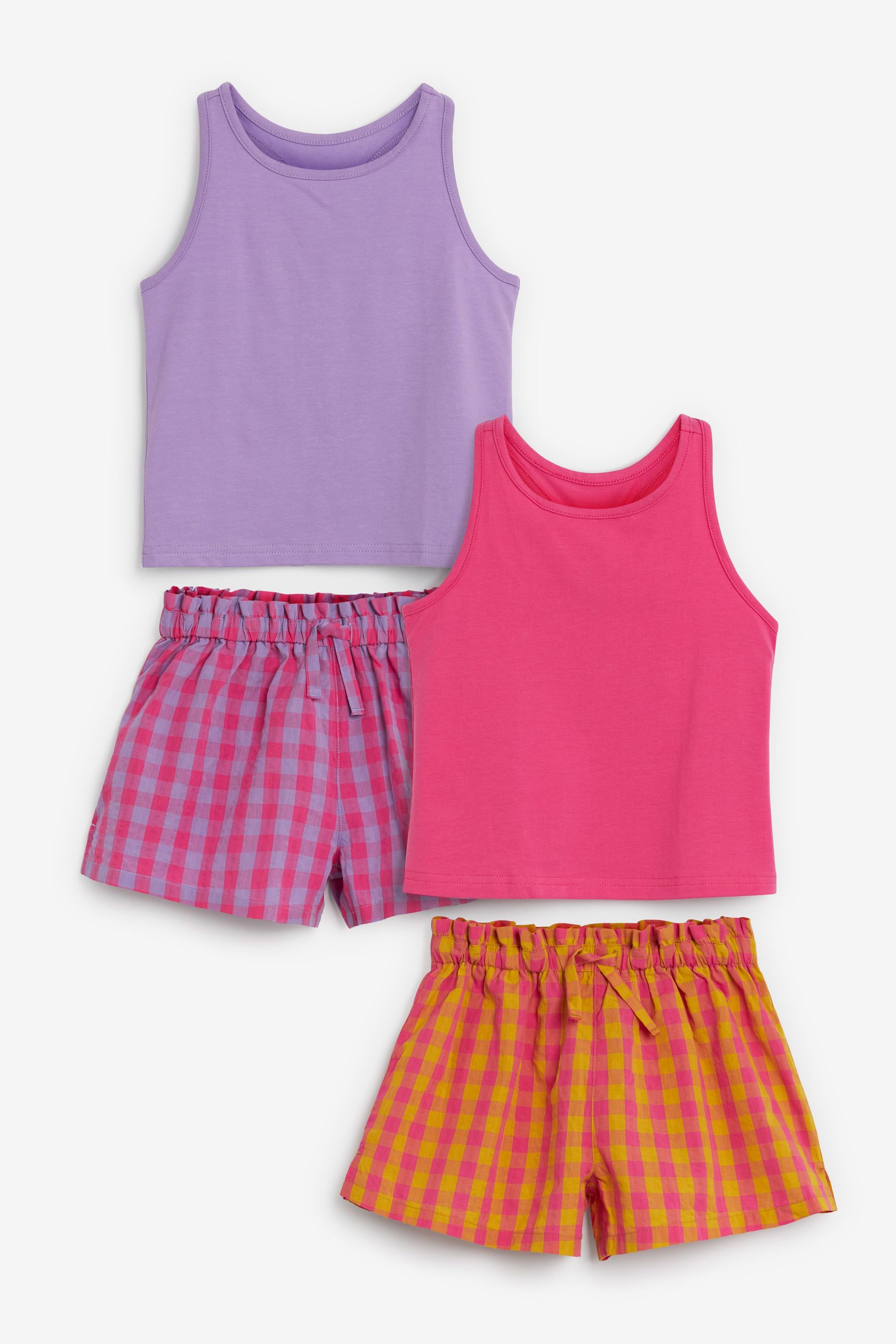 2 Pack Woven Short Pyjamas (3-16yrs)