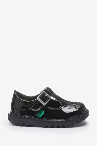 Kickers Infants Patent Leather Kick-T Shoes