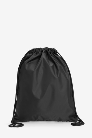 School Drawstring Bag with internal Zip Pocket