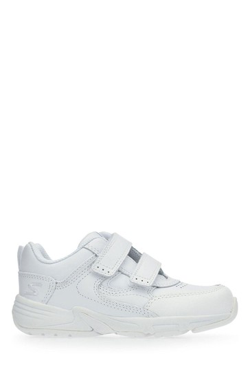 Start-Rite Meteor White Leather Sport Trainers