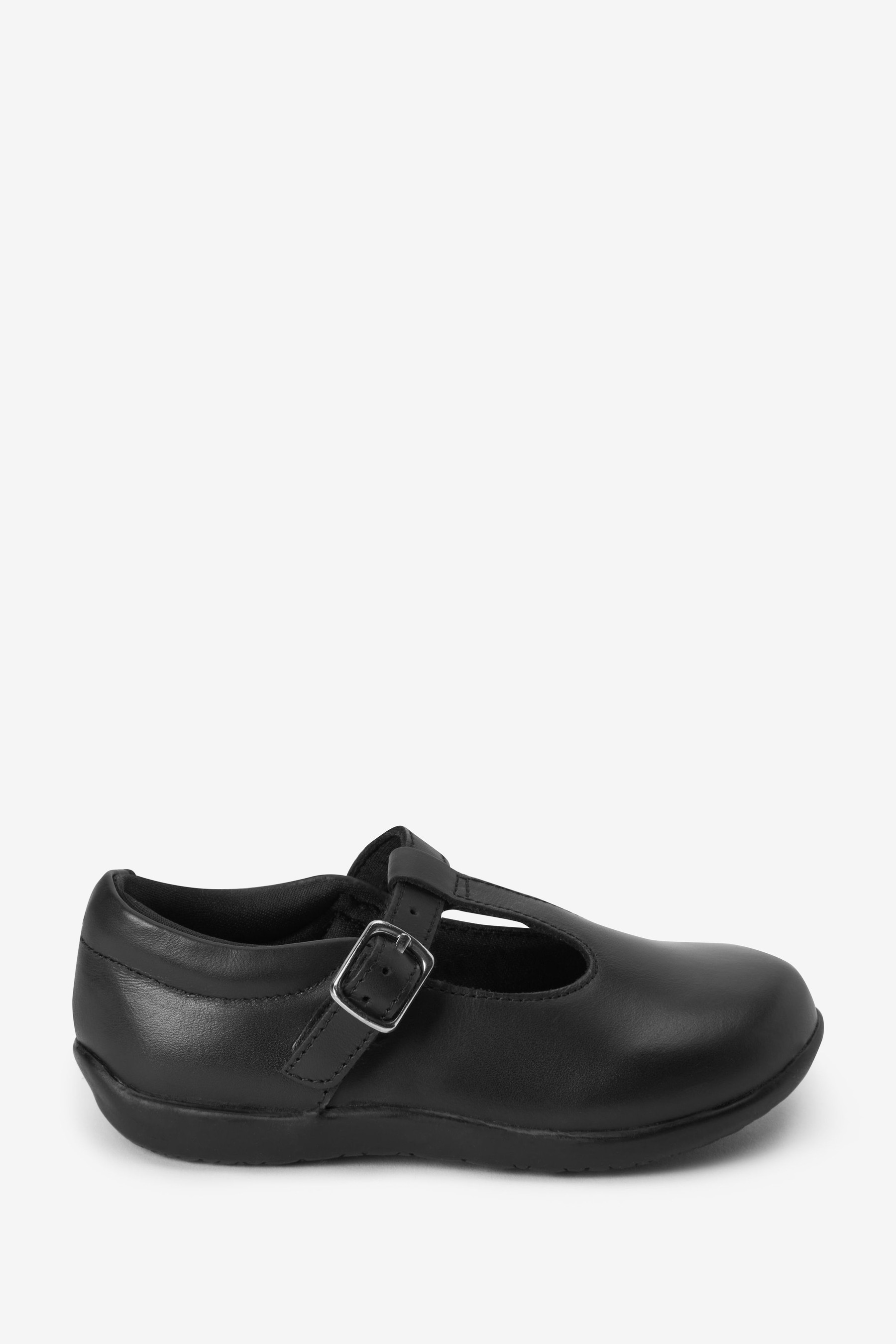 Junior Leather T-Bar Shoes Standard Fit (F)