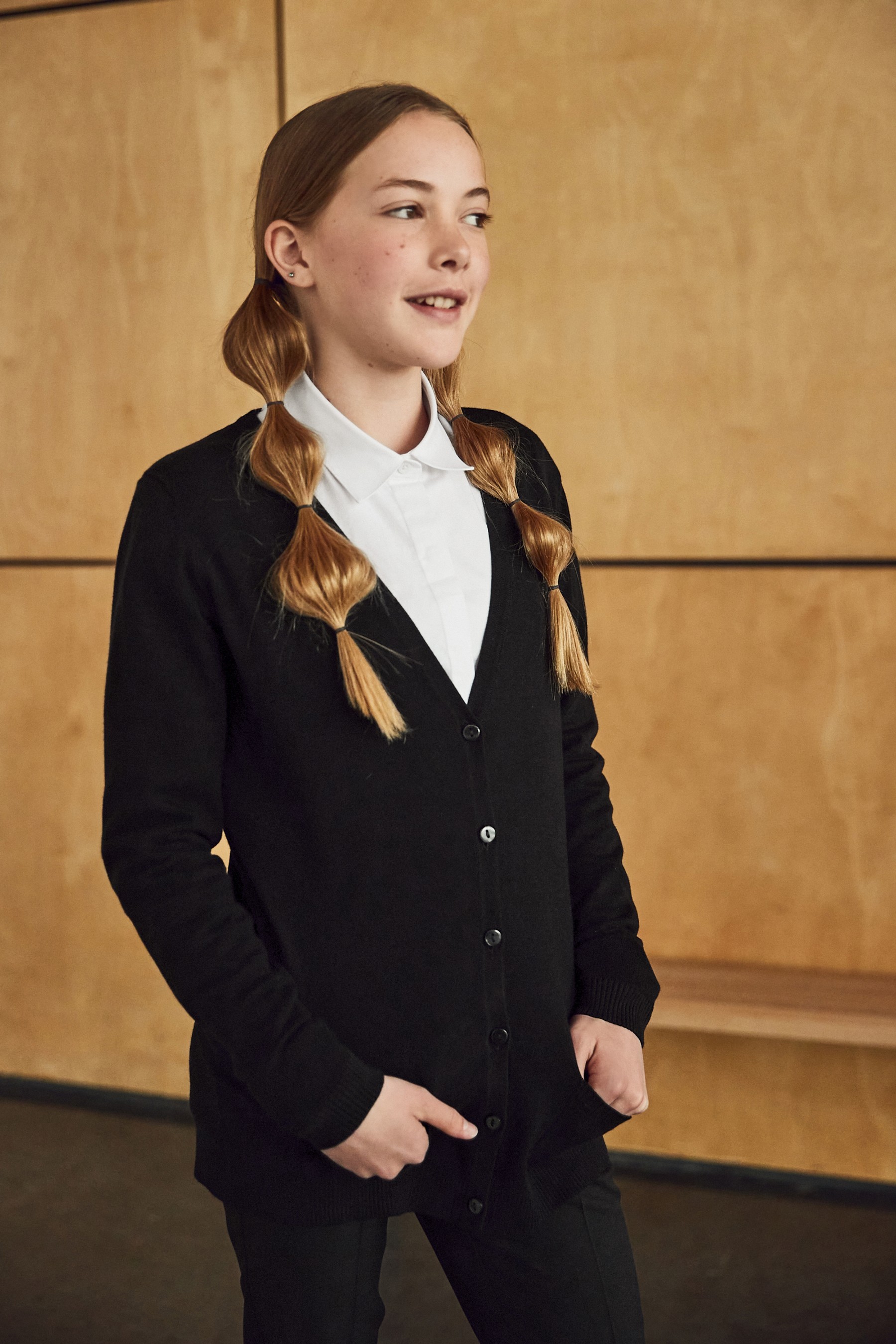 Longer Length V-Neck Cardigan (3-17yrs)