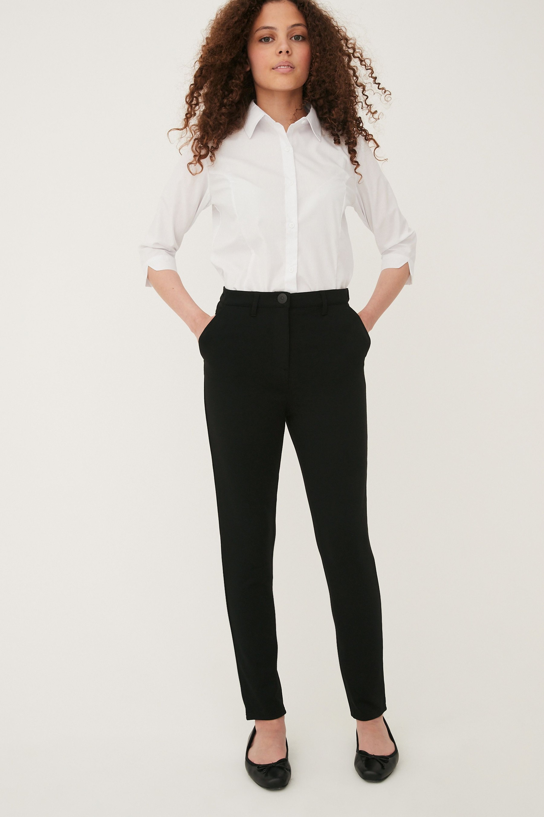 Senior High Waist School Trousers (9-17yrs)