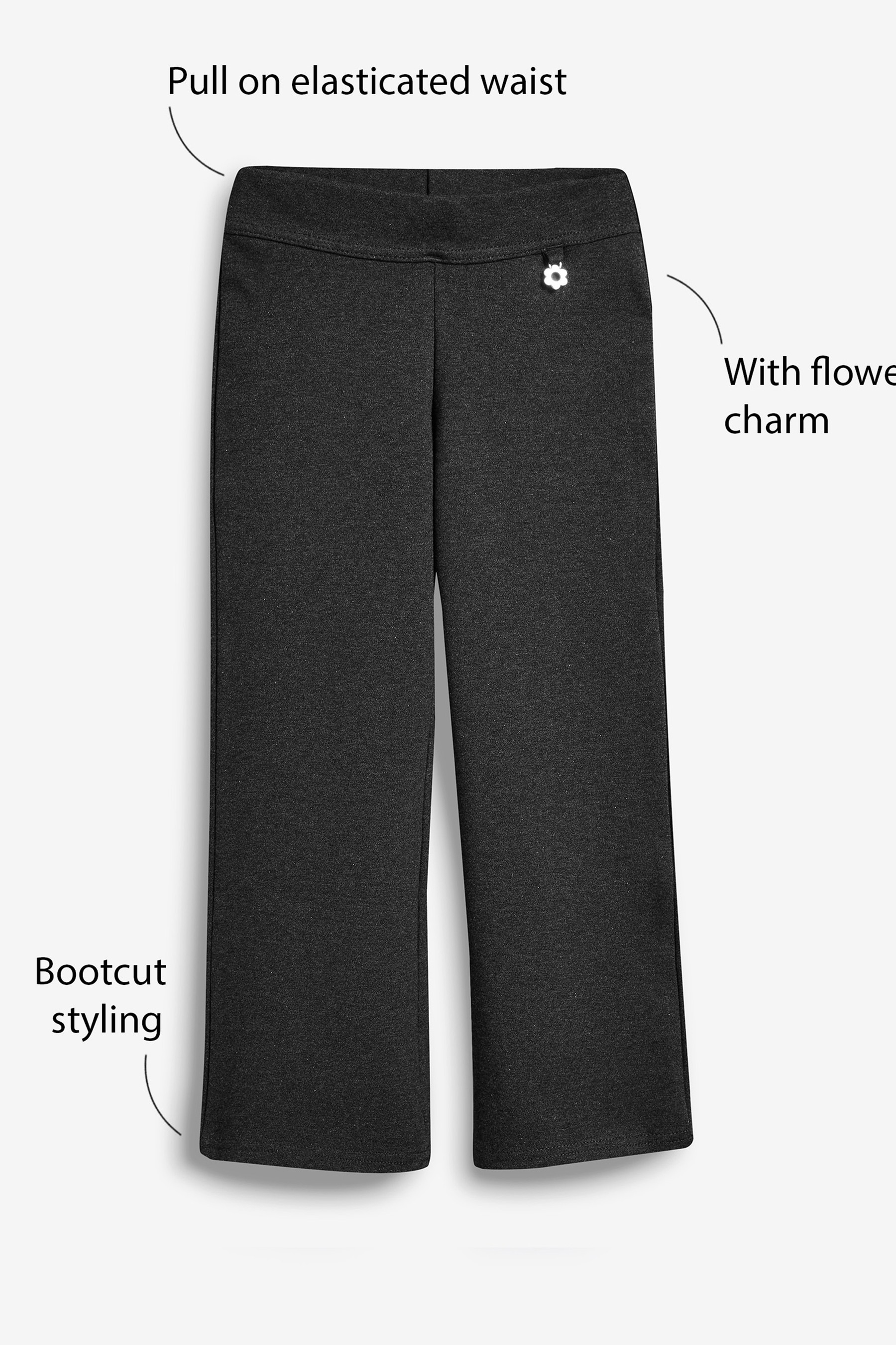 Jersey Pull-On Waist Boot Cut Trousers (3-16yrs)