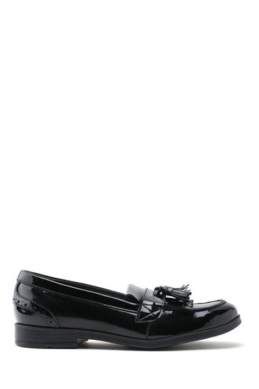 Start-Rite Sketch Black Patent Leather School Shoes Wide Fit