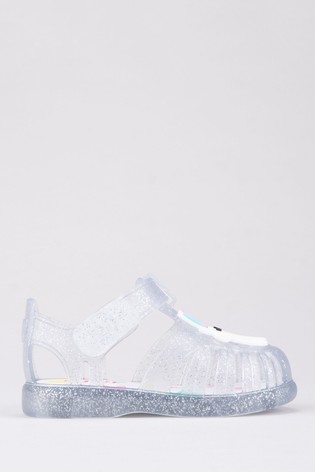 Igor Clear Tobby Natural Unicornio Glitter Sandals