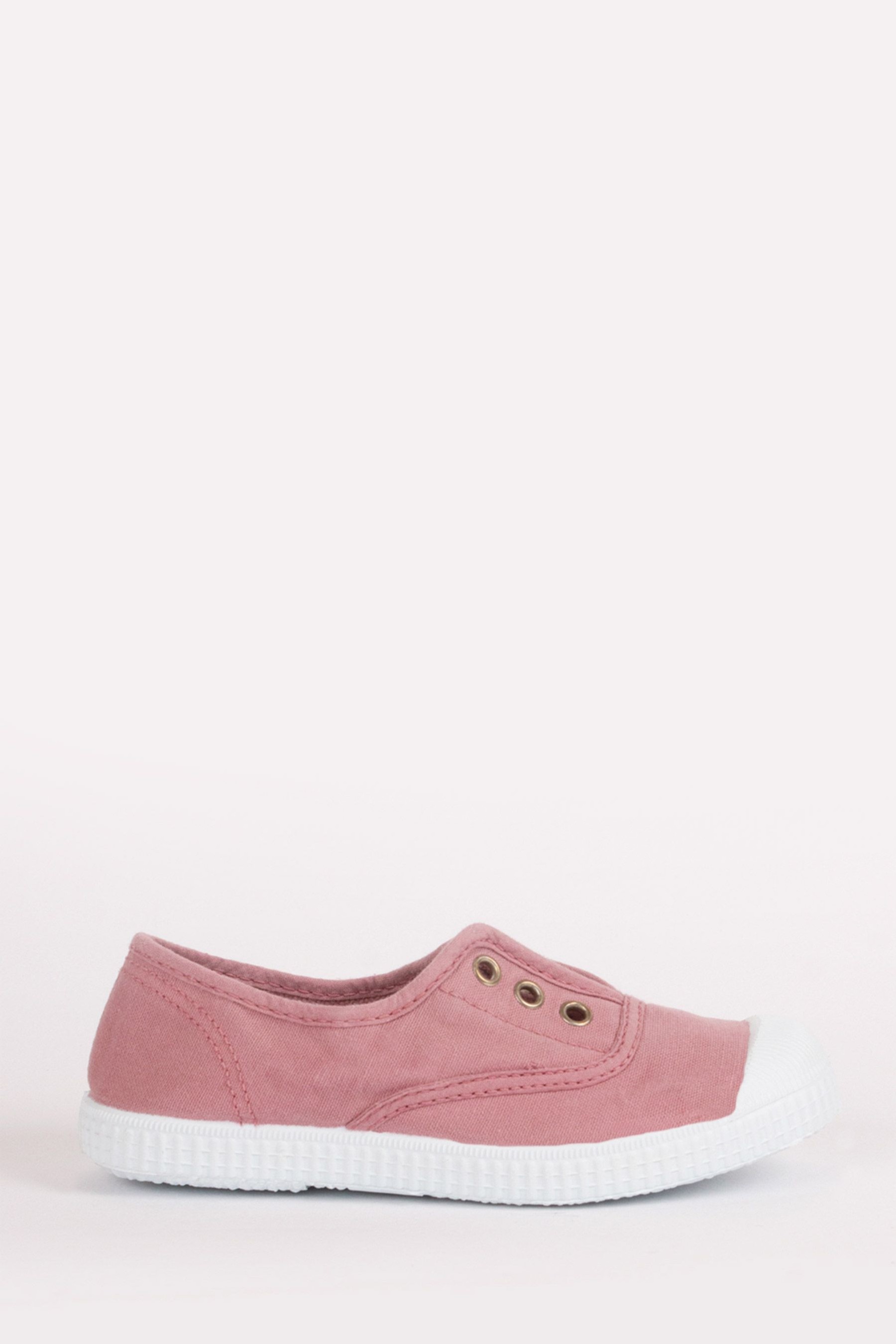 Trotters London Plum Canvas Shoes