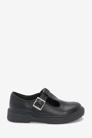 School Chunky Sole T-Bar Shoes