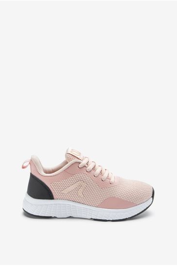 Lace-Up Mesh Trainers