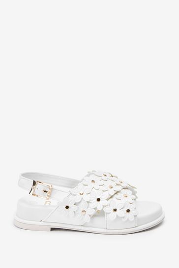 Baker by Ted Baker White Flower Sandals